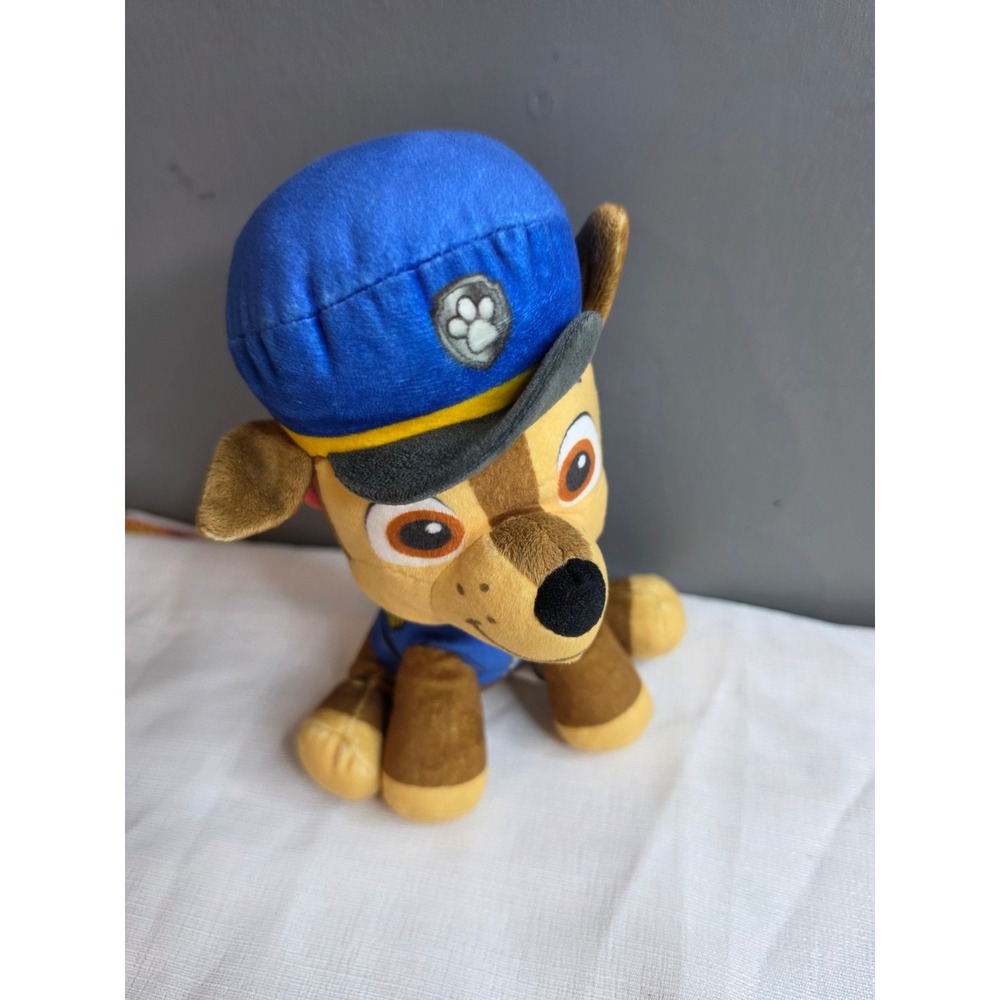 Paw Patrol Chase Plush Gund Police Dog Stuffed Animal Blue Uniform Toy